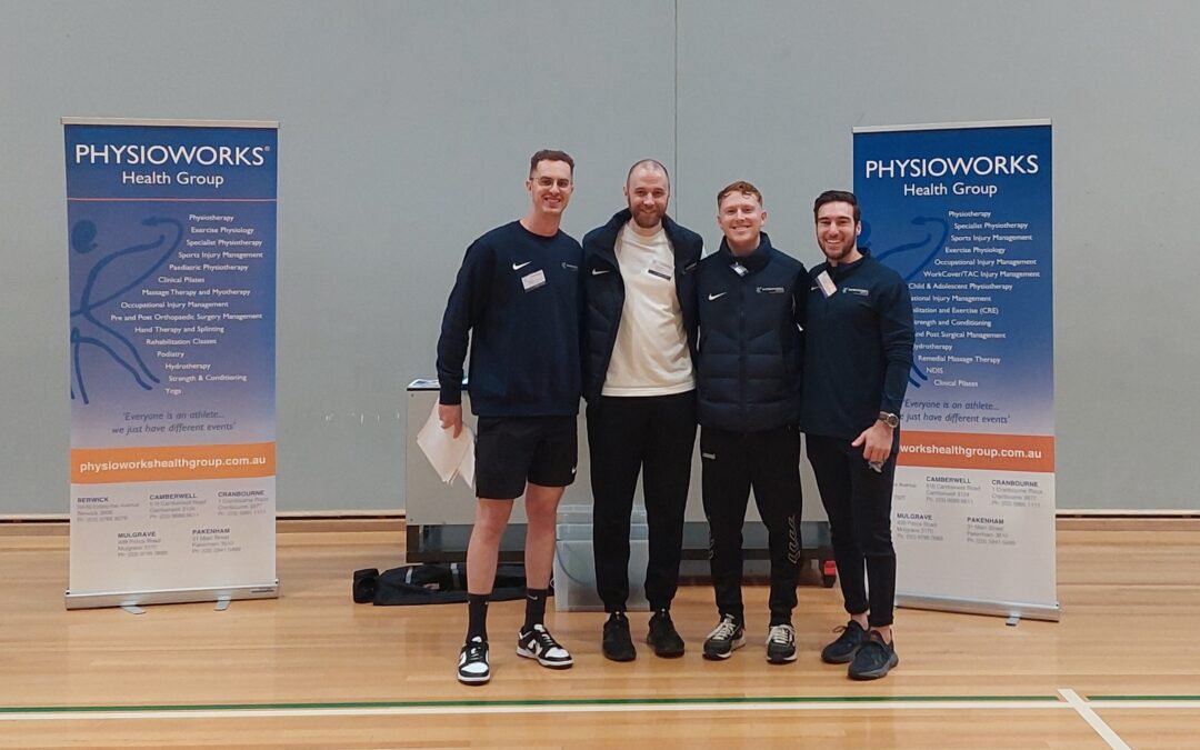 Physioworks team with Casey Basketball for Juniors Induction Day.