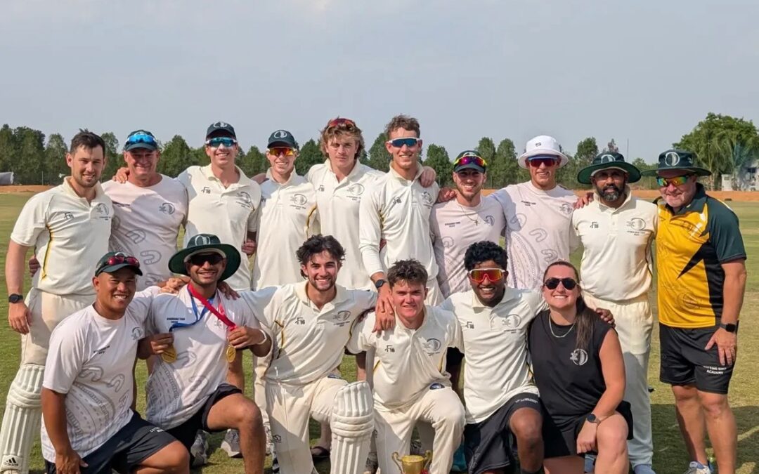 Physioworks Nathan Monaco team physio on Indian cricket tour.