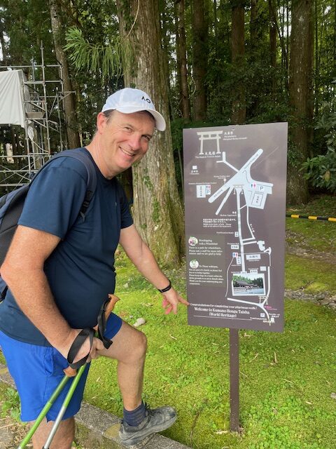 Physioworks Andrew Dalwood treking to his exercise goal.