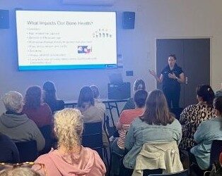 Physioworks Megan D’Atri presents at Women’s Health community seminar.