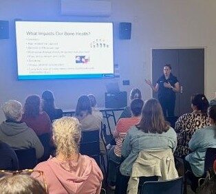 Physioworks Megan D’Atri presents at Women’s Health community seminar.